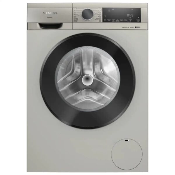 Siemens iQ300 Freestanding 9 Kg Front Load Washing Machine, WG44A10XGC (Silver Inox, 1400 RPM)